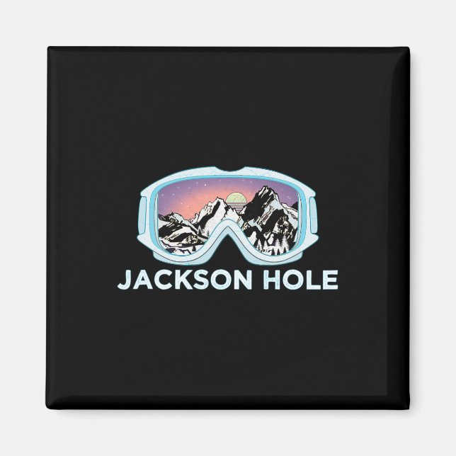 Jackson Hole Ski Design Jackson Hole  Magnet (Front)