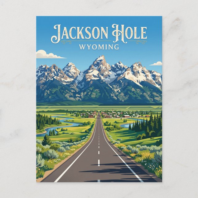 Jackson Hole USA Postcard (Front)