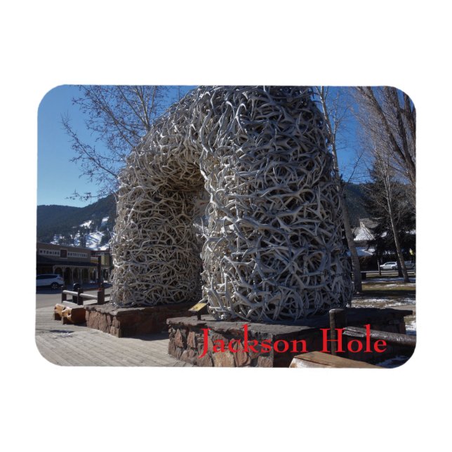 Jackson Hole Wyoming Antler Arches  Magnet (Horizontal)