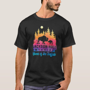 Jackson Hole Wyoming Buffalo Grand Teton Mountains T-Shirt