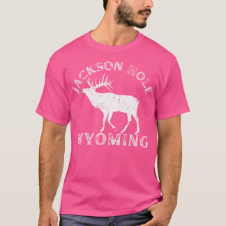 Jackson Hole Wyoming Elk Nature Hiking Outdoors Tr T-Shirt