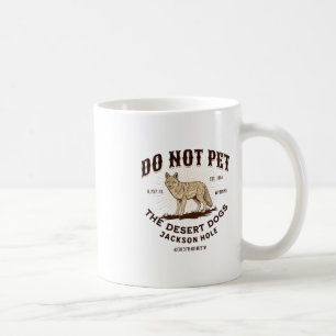Jackson Hole Wyoming Funny Coyote Vacation Souveni Coffee Mug