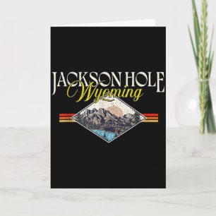 Jackson Hole Wyoming Grand Teton Mountains Vintage Card
