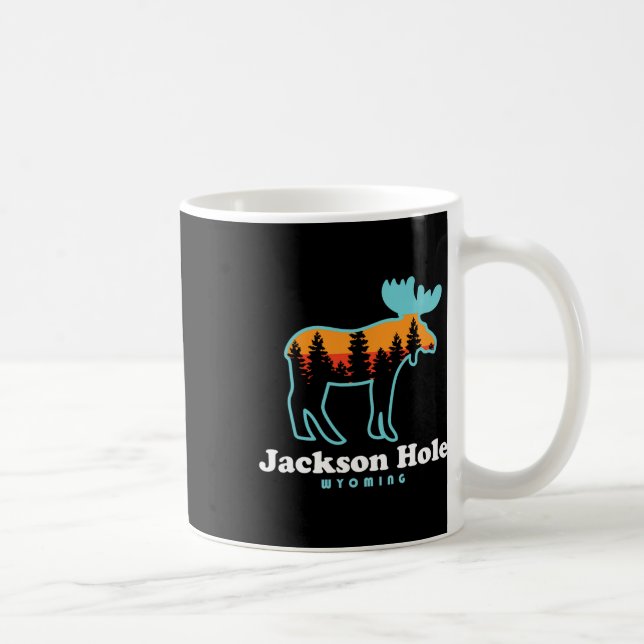 Jackson Hole Wyoming Moose Mountains Grand Tetons  Coffee Mug (Right)
