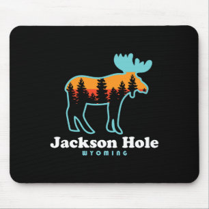 Jackson Hole Wyoming Moose Mountains Grand Tetons Mouse Mat