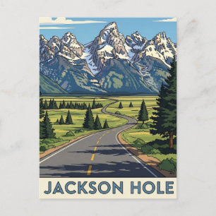 Jackson Hole Wyoming Postcard