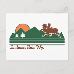 Jackson Hole Wyoming Postcard