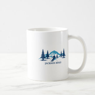 Jackson Hole Wyoming Ski Resort Skiing Skier Coffee Mug
