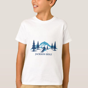 Jackson Hole Wyoming Ski Resort Skiing Skier T-Shirt