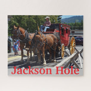 Jackson Hole Wyoming Stagecoach Jigsaw Puzzle