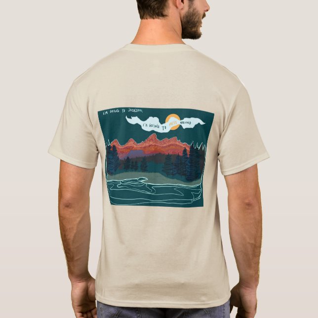 Jackson Hole Wyoming Tetons Shirt (Back)