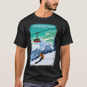 Jackson Hole Wyoming Travel Poster T-Shirt