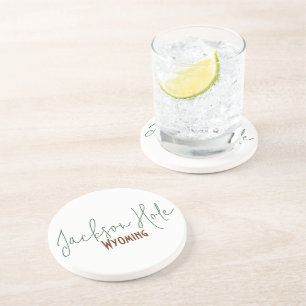 Jackson Hole, Wyoming Travel Souvenir Coaster