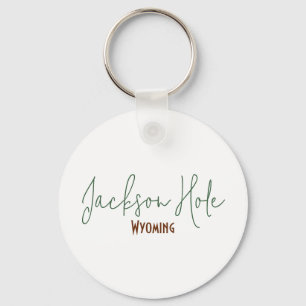 Jackson Hole, Wyoming Travel Souvenir Key Ring
