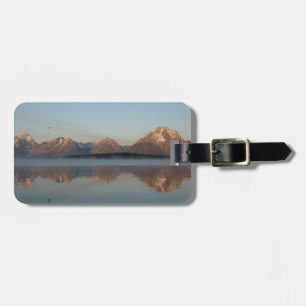 Jackson Lake Dam Reflection in Grand Teton Park Luggage Tag