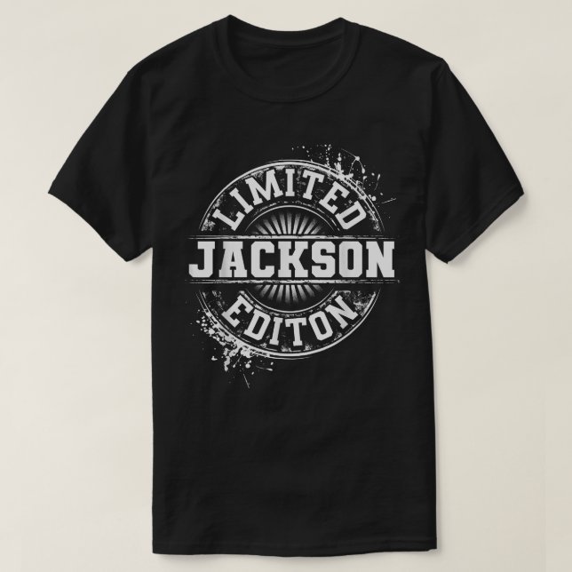 JACKSON Limited Edition Funny Personalised Name Jo T-Shirt (Design Front)