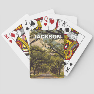 Jackson Mississippi Travel Playing Cards