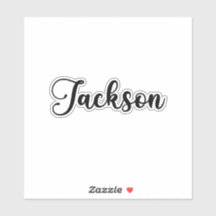 Jackson Name - Handwritten Calligraphy