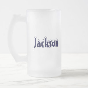 Jackson-Name Style-Frosted Mug