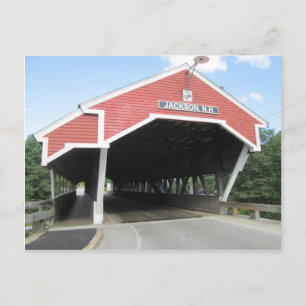Jackson NH Covered Bridge Postcard