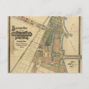 Jackson Park & Midway Plaisance, Chicago, Illinois Postcard