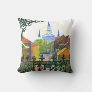 Jackson Square, French Quarter, Night Cushion