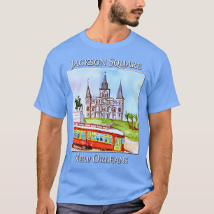 Jackson Square in New Orleans with the famous stre T-Shirt