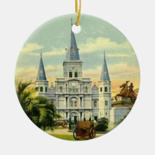 Jackson Square New Orleans Ceramic Tree Decoration