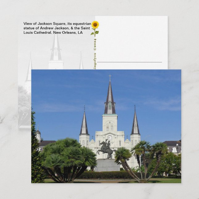 Jackson Square, New Orleans, LA -  Postcard (Front/Back)