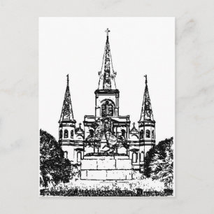 Jackson Square, New Orleans, LA Postcard