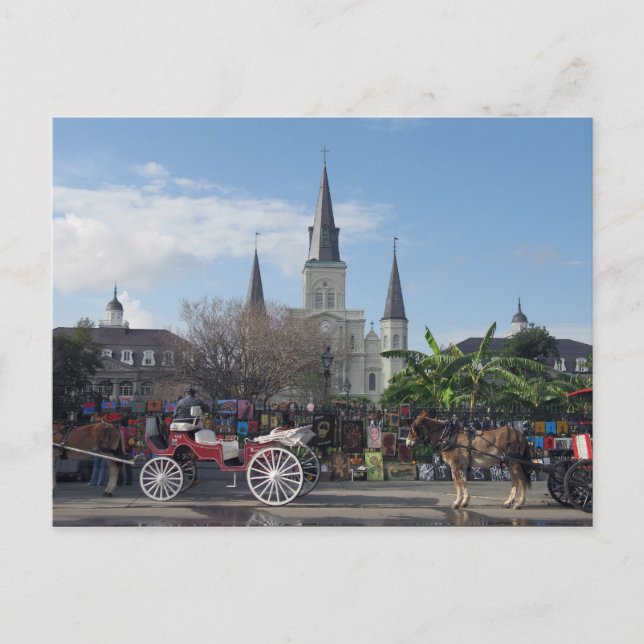 Jackson Square-New Orleans Postcard (Front)