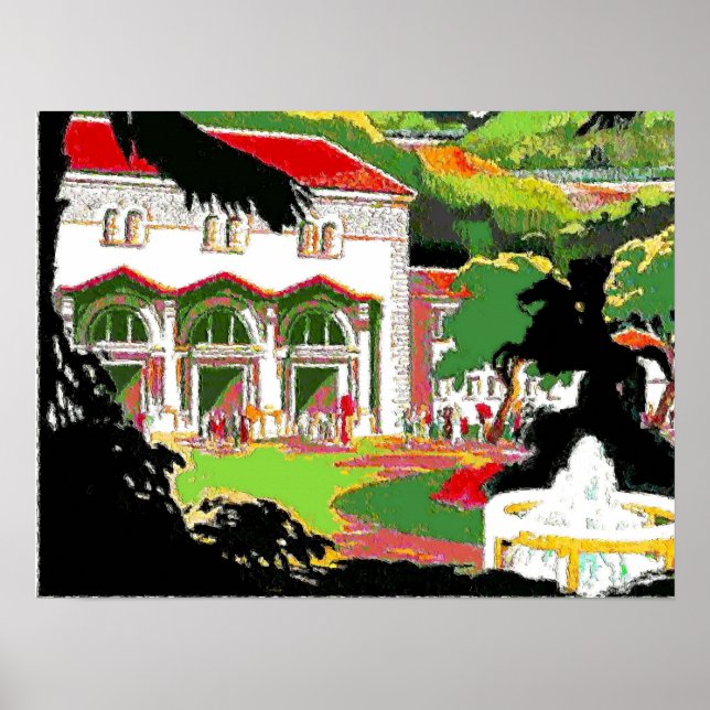 Jackson Statue in Square Poster (Front)