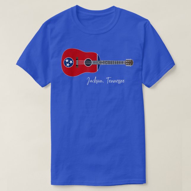 Jackson Tennessee Guitar  T-Shirt (Design Front)