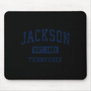 Jackson Tennessee Tn Vintage Established Srts Desi Mouse Mat