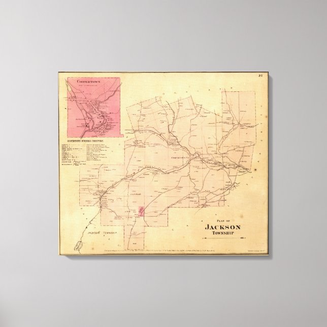 Jackson Township Canvas Print (Front)