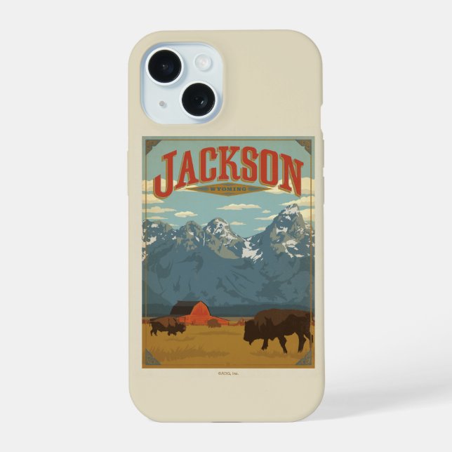 Jackson | Wyoming iPhone 15 Case (Back)