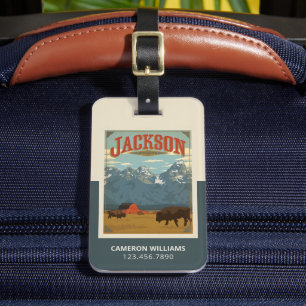 Jackson Wyoming Luggage Tag