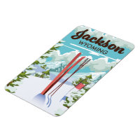 Jackson Wyoming ski poster