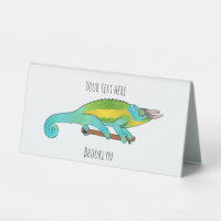 Jackson's chameleon cartoon illustration 