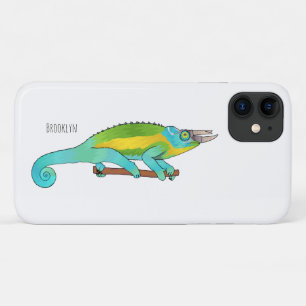 Jackson's chameleon cartoon illustration iPhone 11 case