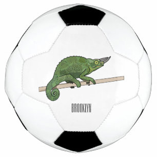 Jackson's chameleon cartoon illustration football