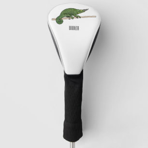 Jackson's chameleon cartoon illustration golf head cover