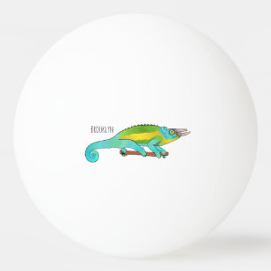 Jackson's chameleon cartoon illustration ping pong ball