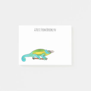 Jackson's chameleon cartoon illustration post-it notes