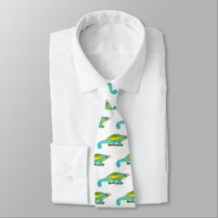Jackson's chameleon cartoon illustration tie