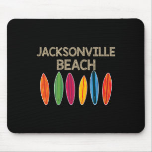 Jacksonville Beach Family Vacation Shirt Florida  Mouse Mat