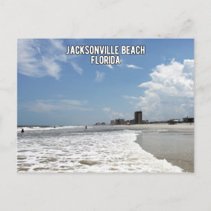 Jacksonville beach Florida Holiday Postcard