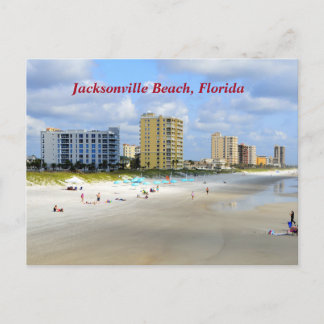 Jacksonville Beach Florida Holiday Postcard