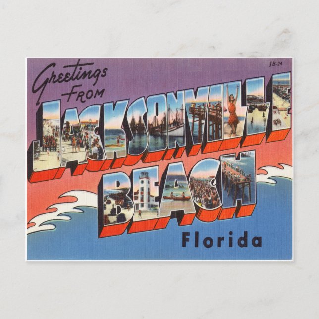 Jacksonville Beach Florida Postcard (Front)