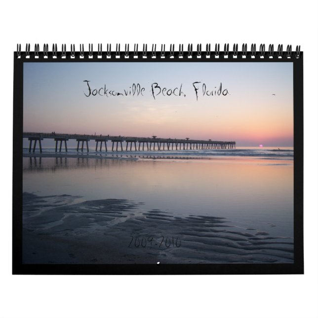 Jacksonville Beach, Florida - Sunrise Calendar (Cover)